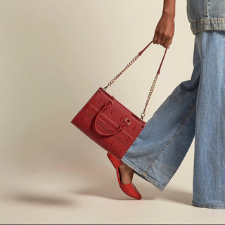 Valentina Rivera Mini Tote Bag Bolso Mini Tote Carlotta Rojo