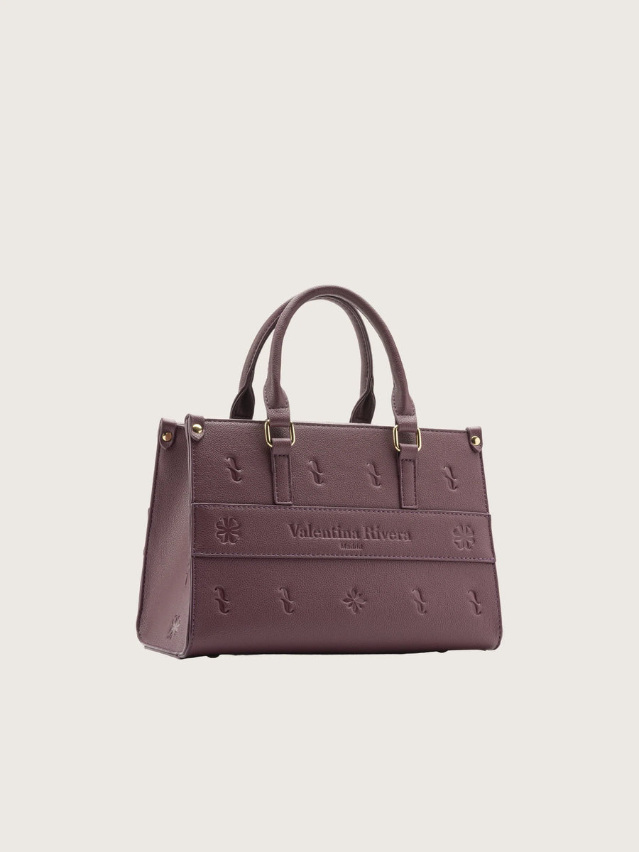 1. Bolso Carlotta en Ciruela Suave — vista frontal — Valentina Rivera Madrid
