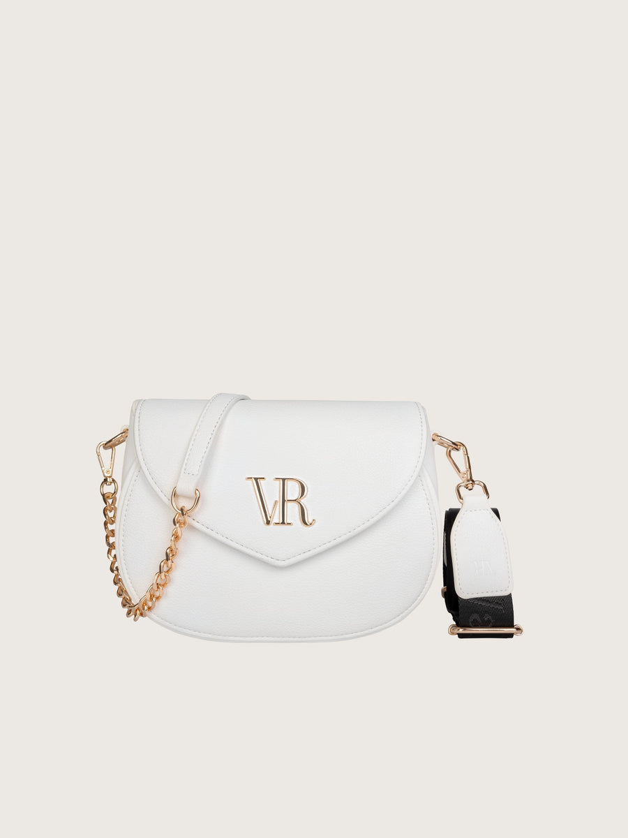 1. Bolso Valentina en Blanco Perla — vista frontal — Valentina Rivera Madrid
