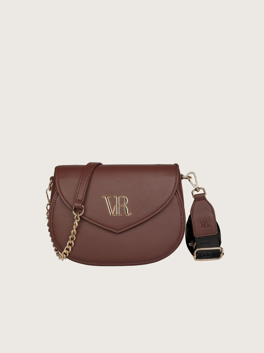 1. Bolso Valentina en Marrón Moka — vista frontal — Valentina Rivera Madrid
