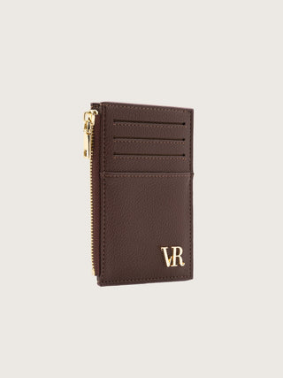 Tarjetero Ana en Marrón Moka