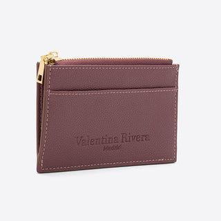 Tarjetero VR Uva Tarjetero Cremallera Valentina Rivera 