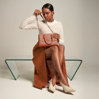 Carlotta Marrón - Mini Tote Bag Mini Tote Bag Valentina Rivera 