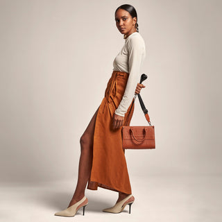 Carlotta Marrón - Mini Tote Bag Mini Tote Bag Valentina Rivera 