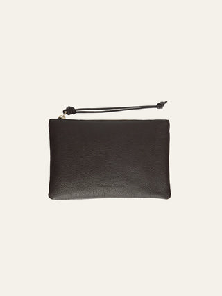 The Victoria Clutch | Cocoa Pebbled Leather