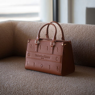 Valentina Rivera Mini Tote Bag Bolso Mini Tote Carlotta Marrón