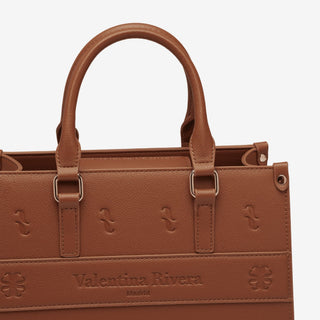 Valentina Rivera Mini Tote Bag Bolso Mini Tote Carlotta Marrón