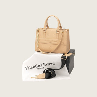 Valentina Rivera Mini Tote Bag Carlotta en Beige