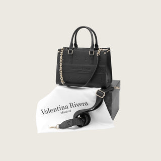 Valentina Rivera Mini Tote Bag Carlotta en Negro